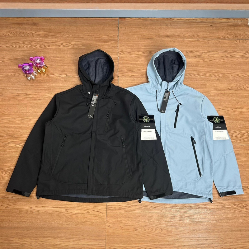 Cross-Border High-Quality Stone Armband Compass Cross Soft Shell Functional Zipper Jacket Outdoor Casual Jacket