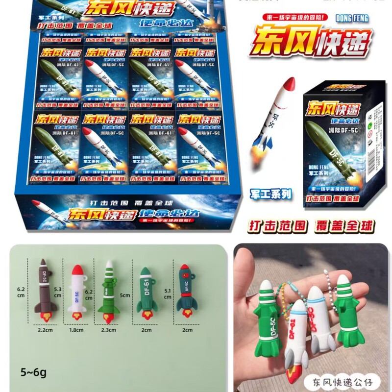 Military Series Dongfeng Express Doll Keychain Chinese Style Fashion Trend Primary School Student Toy School Bag Pendant Decoration