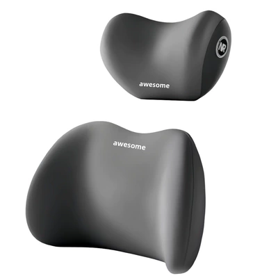 Car Lumbar Support Headrest - space-gray-headrest-lumbar-support-awesome