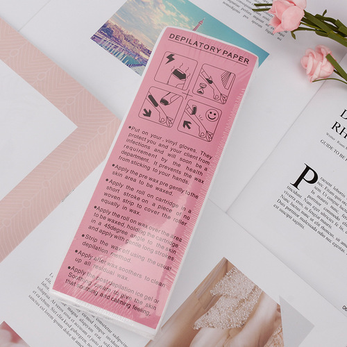Wholesale disposable hair removal paper beeswax special paper non-woven hair removal paper white dense wax paper hair removal wax paper for women