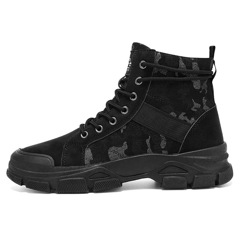48 tamaño grande transfronterizo primavera y otoño camuflaje herramientas de moda juvenil zapatos de lona de alto nivel botas de desierto botas cortas botas Martin zapatos para hombre