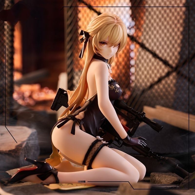 Wholesale Girls Frontline Heavy Damage Purple Rain Heart Figure Two-Dimensional Animation Beauty Model Desktop Case Ornament Color Box