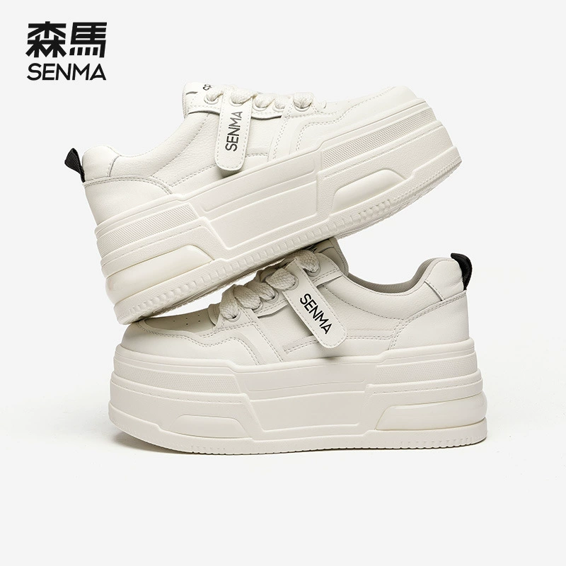 Semir, белые обувь на платформе, летняя дышащая обувь, универсальные спортивные кроссовки, интернет-знаменитость