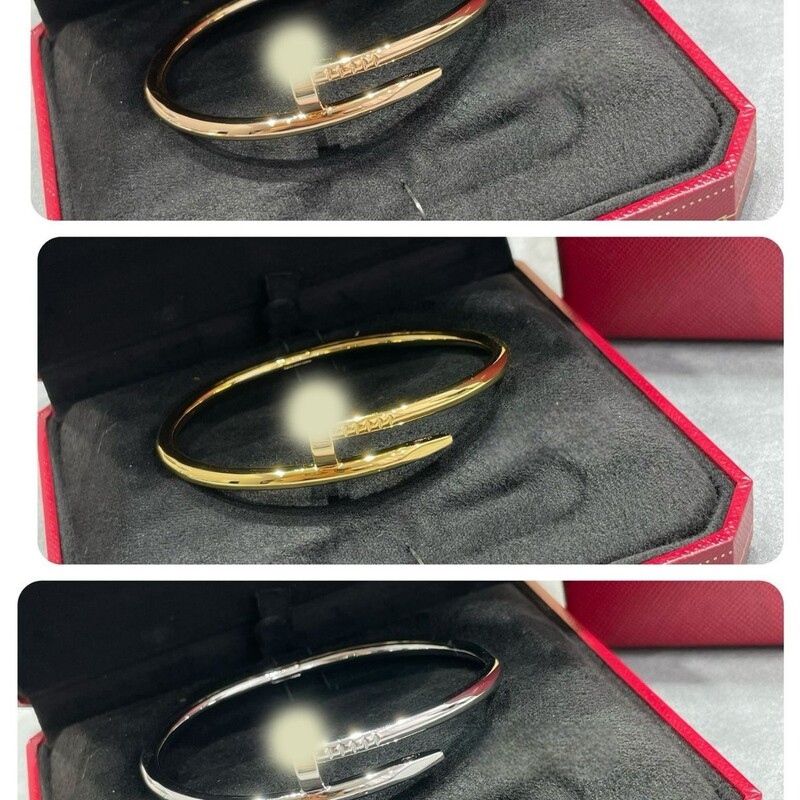 High-End Nail Bracelet with Diamonds or Without Diamonds, Thick Version, Thick Plated 18K Rose Gold, Direct Sales from the Manufacturer, One-Piece Wholesale High-End Nail Bracelet with Diamonds or Without Diamonds, Thick Version, Thick Plated 18K Rose Gold, Direct Sales from the Manufacturer, One-Piece Wholesale