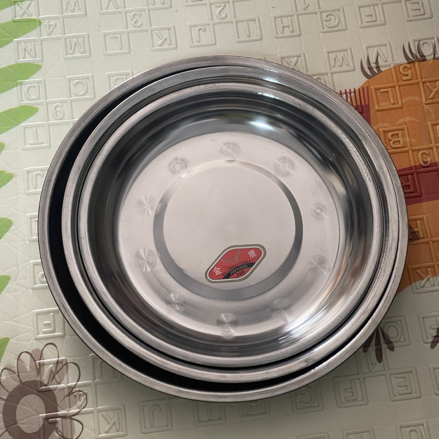 18-24 Multi-Specification Discs for Home Kitchen Stainless Steel Dishes, Restaurant Discs, Wholesale Night Market Street Stalls