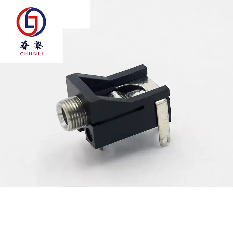 厂家3.5耳机插座PJ-302母座卧式音频接口单声道PJ302环保3P脚