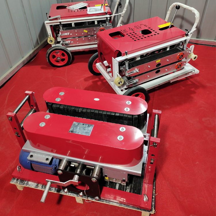 新款履带式电缆输送机 可调速电缆拉线机 施工电动电缆牵引机