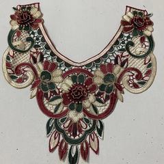 Water-soluble lace edge floral collar fashion accessory new exquisite embroidery collar with multi-color patches and gold embroidery, ancient costume collar decorations