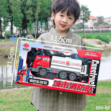 男孩生日礼物儿童玩具大消防车模型仿真城市交通工具洒水车批发