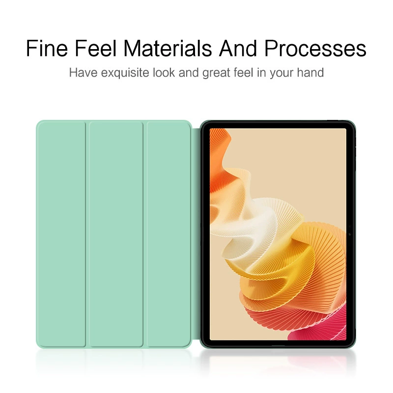Подходящий защитный чехол Realme Pad 2 11,5 дюймов, мягкая крышка тройного складывания, противоугонный кожаный чехол