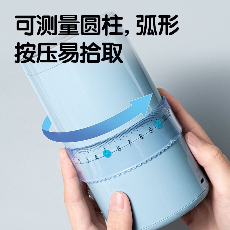 Regla suave de 15cm para estudiantes de escuela primaria multifuncional dibujo de examen de medición de conjunto de ángulo de escala