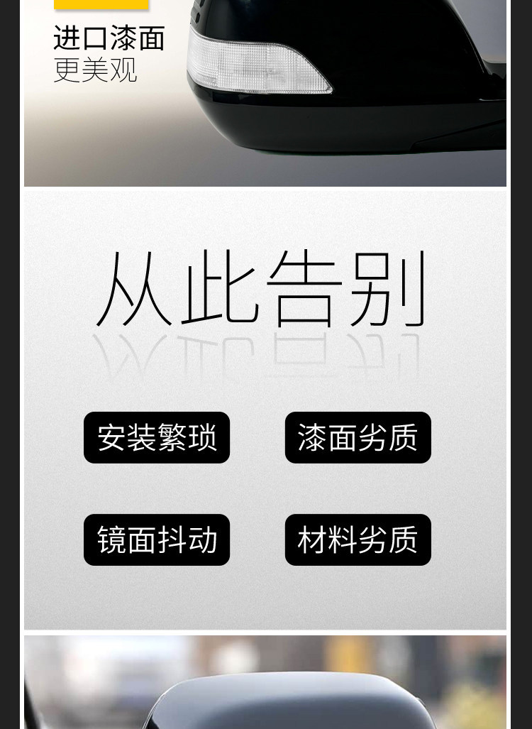 Suitable for Honda Crv Rearview Mirror Assembly, Model Years 07 to 11, Complete Set of Left and Right Side Mirrors