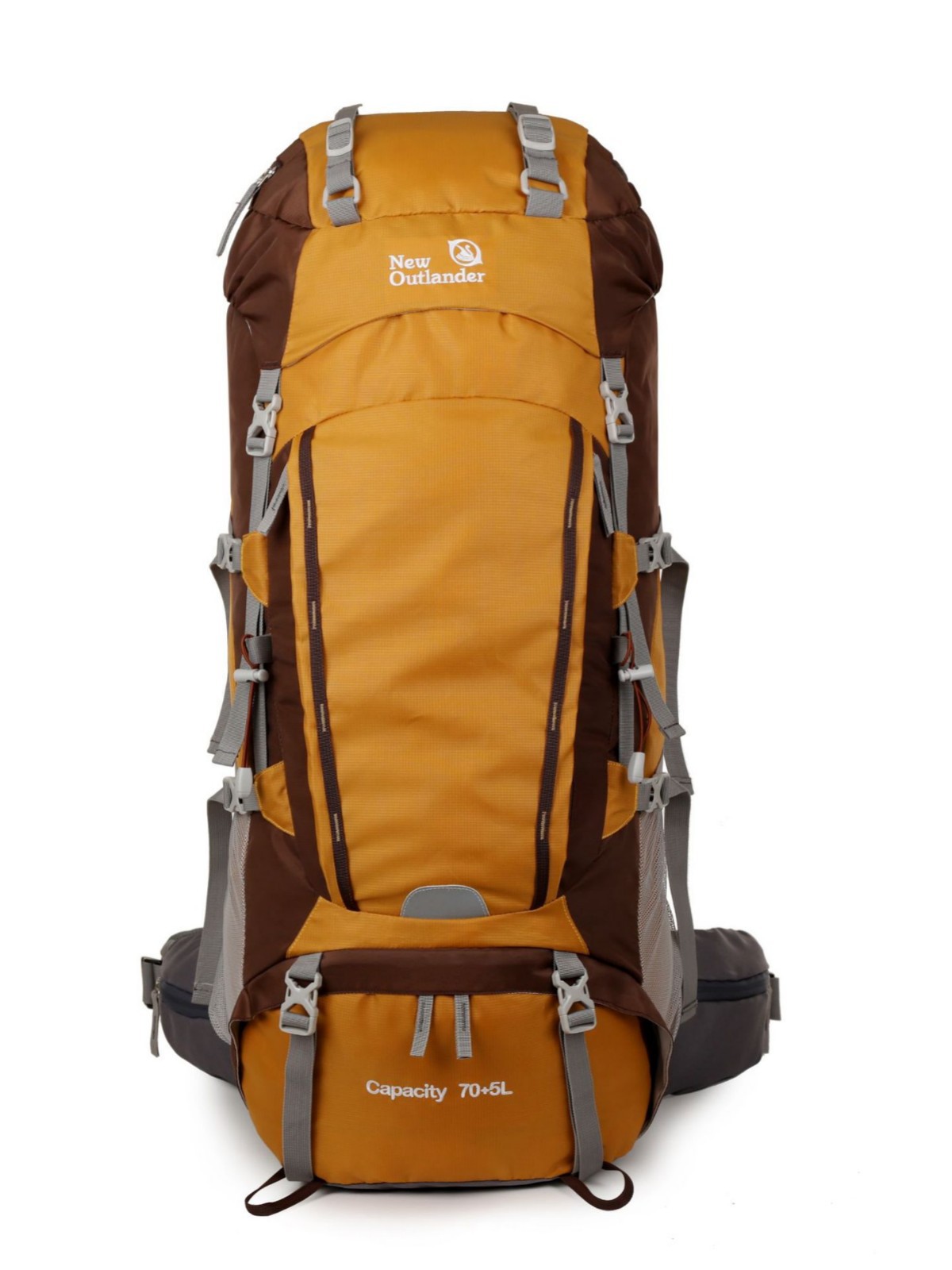 Bolsa de senderismo plegable de gran capacidad, bolsa de montañismo para deportes al aire libre de 75L