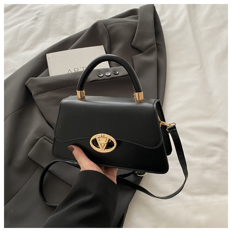 Bolso de hombro femenino 2025 elegante color sólido estilo minimalista