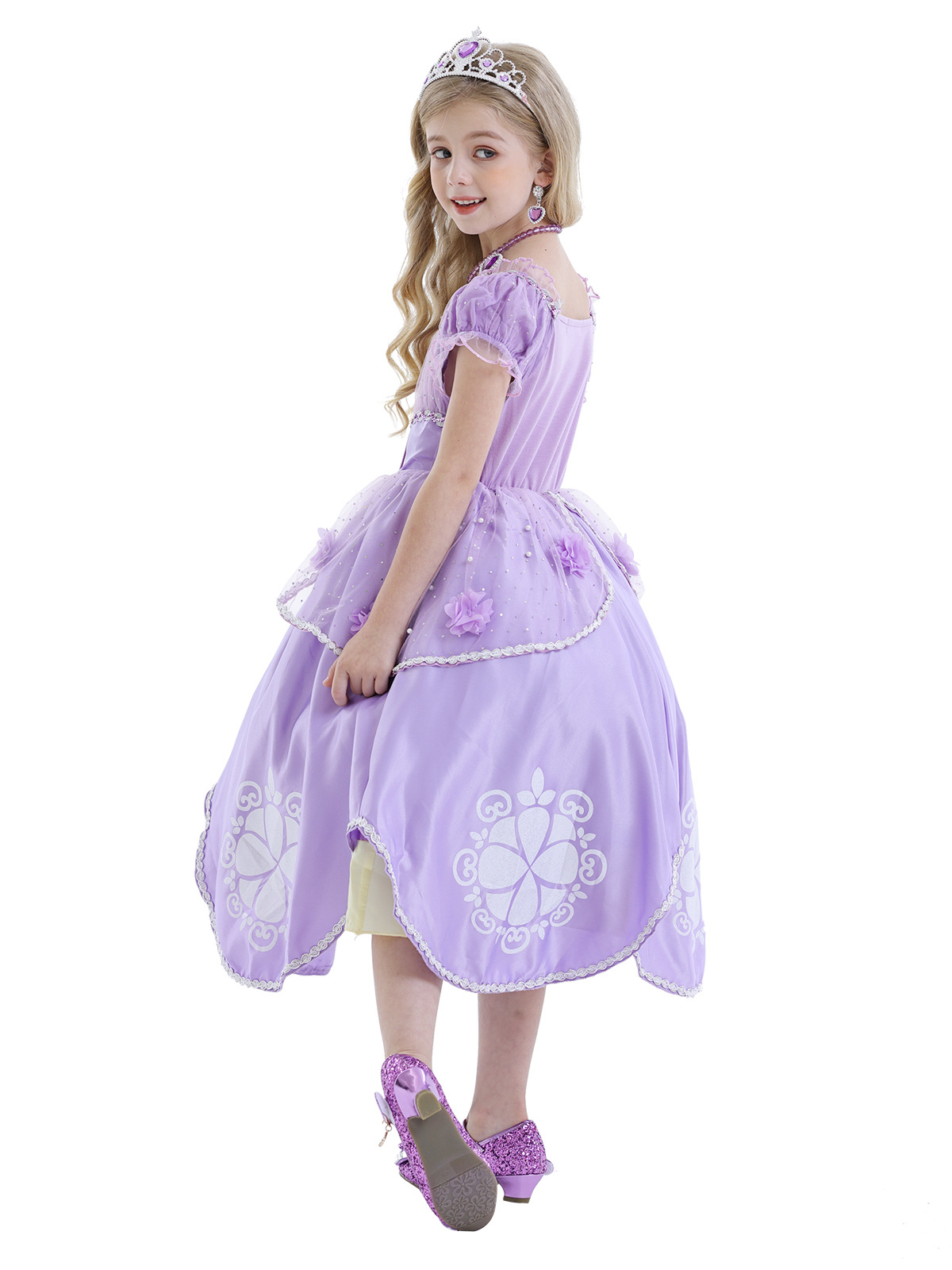Sophia Flower Puffed Dress - Image 7