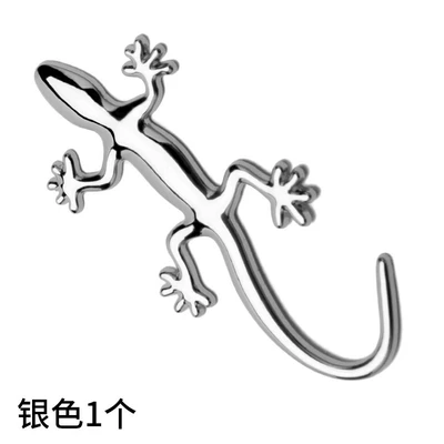 Scratch Sticker Metal Gecko Car — Other Automotive Exterior Supplies - silver-1-pack