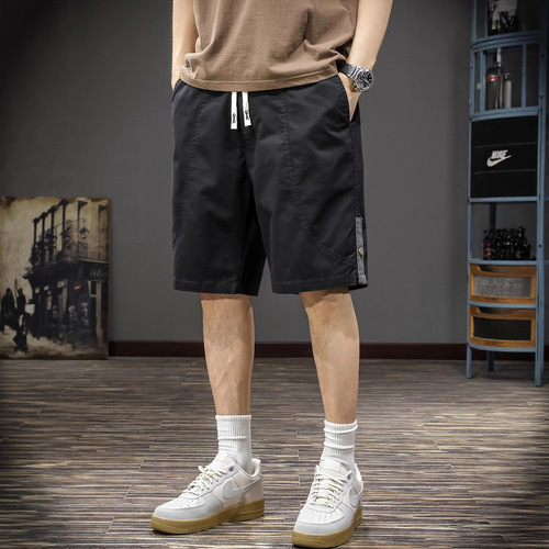 Summer New Trend Brand Men's Straight Leg Workwear Casual Shorts Loose Ins Casual Five-Finger Mid-Calf Pants from the Original Manufacturer