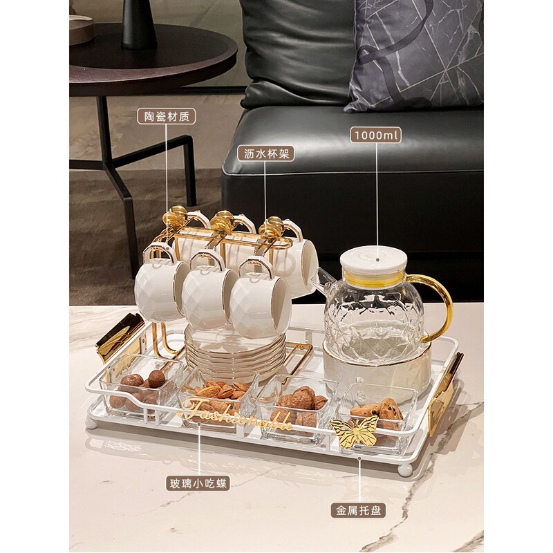 包郵便卸売りフランス式ガラス養生ポット煮果物花茶ティーポットろうそく加熱イギリス式午後茶茶器|undefined
