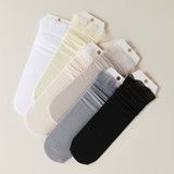 Летние легкие и тонкие дышащие кружевные носки, стеклянные японские милые гольфы, кружевное платье, средней длины