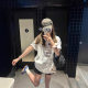 American Style Trendy Brand Letter Printing T-shirt Short-sleeved Women's Summer New Japanese Style oversize Loose Casual Top