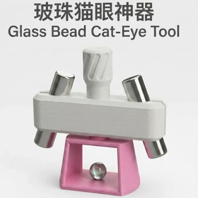 Cross-Border New Model 3D Printed Third-Generation Glass Bead Cat Eye Magic Tool for Nail Art, Rotating Automatic Cat Eye Tool Cross-Border New Model 3D Printed Third-Generation Glass Bead Cat Eye Magic Tool for Nail Art, Rotating Automatic Cat Eye Tool
