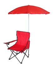 户外休闲折叠椅沙滩遮阳伞椅便携带伞写生扶手椅野营烧烤钓鱼椅