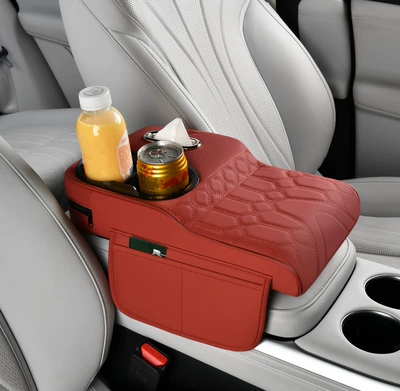 Storage Organizer Multifunctional Tissue Box – Armrest box pad - high-and-low-armrest-box-heightening-pad-to-prevent-cup-removal-type-a-red