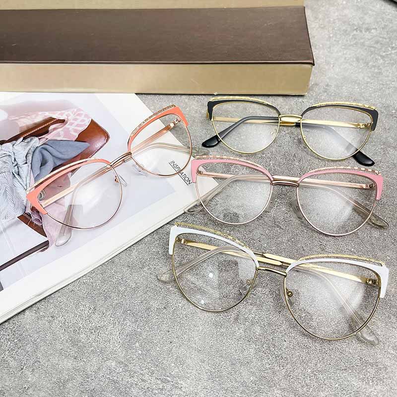 Korean anti-blue light glasses women's flat glasses men's photosensitive color-changing computer goggles anti-radiation myopia eye frame