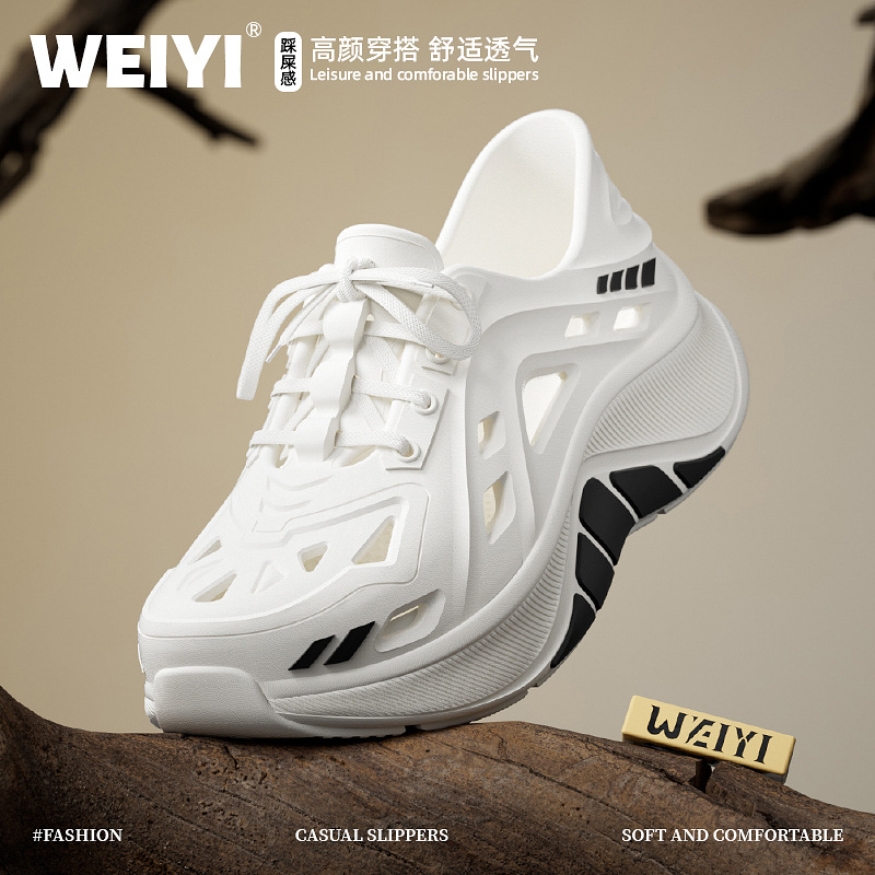 Men's Beach Clogs with Heel, New Style, Quick-Drying, Breathable, Outdoor Non-Slip Driving and Fishing Sandals