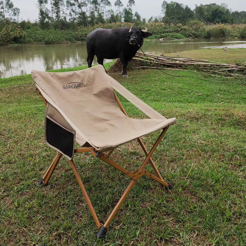 Outdoor folding chair portable camping butterfly chair back fishing…