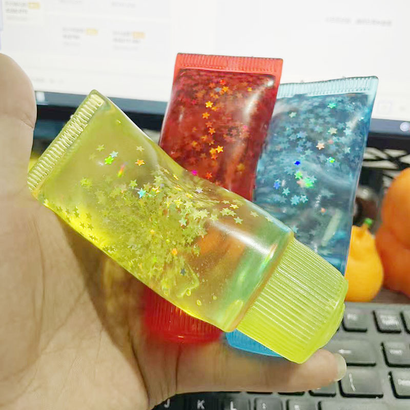 Cross-Border Hot-Selling New Product: Maltose Toothpaste Stress Relief Toy with Colorful Glitter Tpr Mixed Stress-Relief Tool Cross-Border Hot-Selling New Product: Maltose Toothpaste Stress Relief Toy with Colorful Glitter Tpr Mixed Stress-Relief Tool