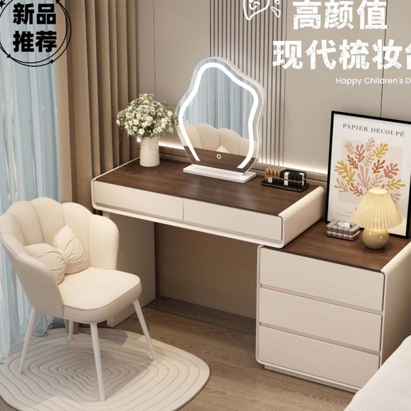 캐비닛 43cm 강화유리 서랍장 80cm