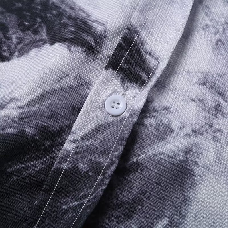 Fábrica venta al por mayor verano camisa suelta Impresión digital no planchar camisa hombres moda manga corta playa manga corta Camisa