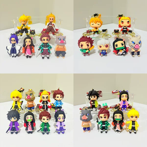 Q Version Cartoon Demon Slayer Keychain Nezuko Doll Pendant Cute Tanjiro Pendant Small Gift