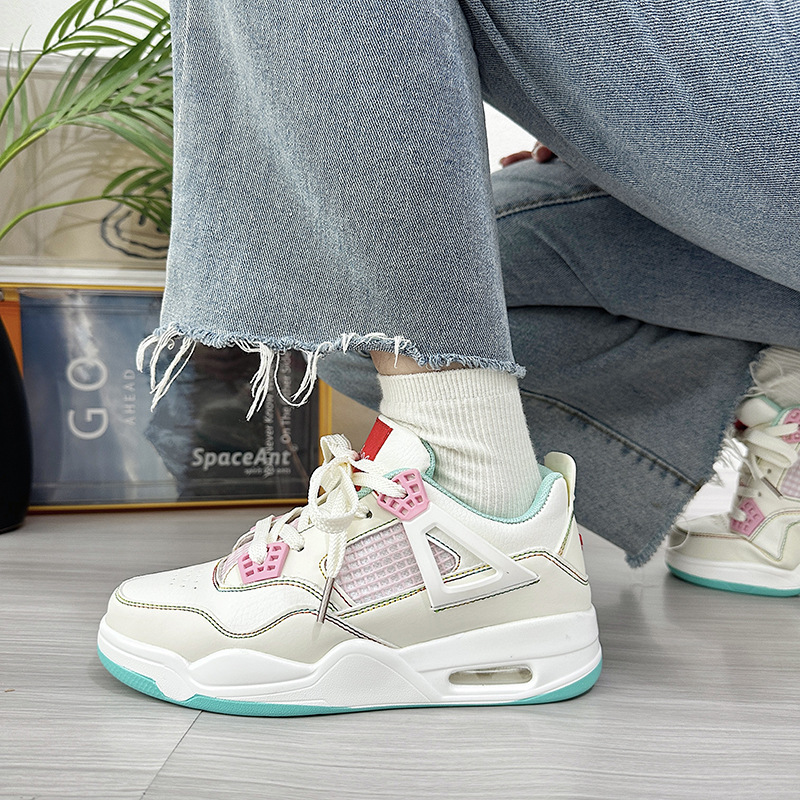 高顏值厚底增高夏季氣墊板鞋女ins潮2023新款超火百搭休閒小白鞋