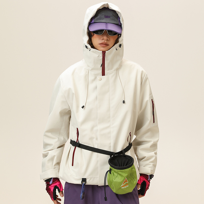 杰克传洋户外轻量化冲锋衣男多巴胺色系三防夹克进藏登山服外套女|undefined