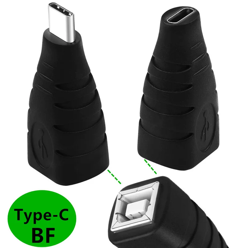 Тип C мужской/женский к USB 2.0 B женский разъём печатная плата сканер факс электронная пианино квадратный порт адаптер