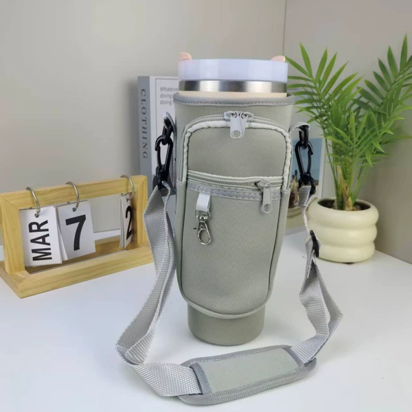 Gray keychain with bag