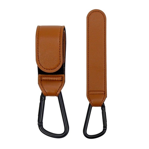Cross-border hot selling PU leather stroller hook, stroller handle storage hook, electric vehicle hook