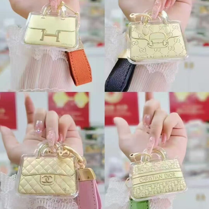 Pure Gold 999 Lujia Bag Charm Phone Pendant Keychain Bag Accessory Popular Gift for Attracting Followers Live Streaming Lucky Bag Gift