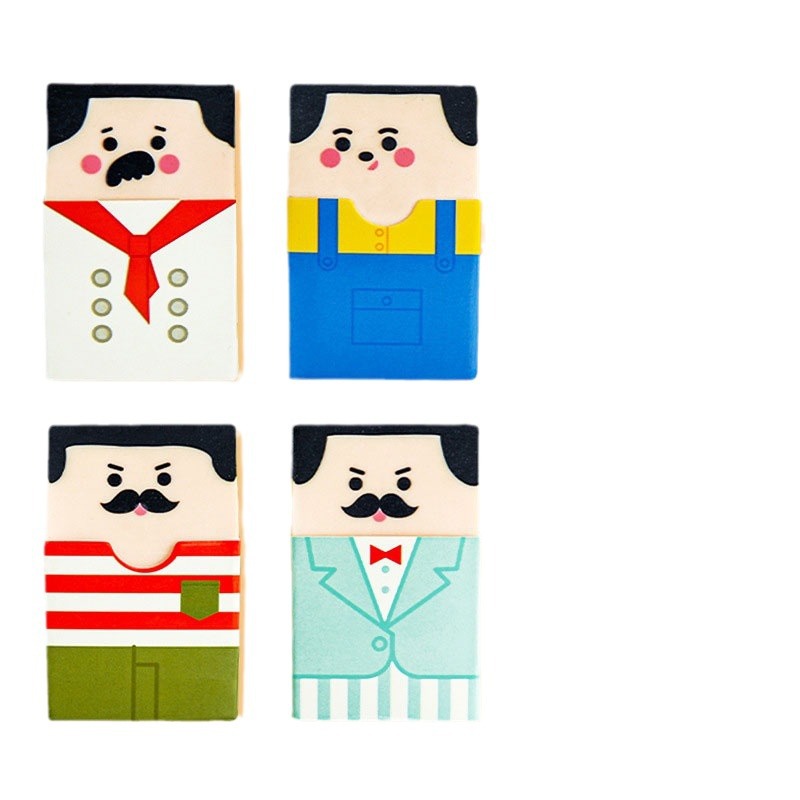 Borrador de Calvo dibujos animados divertido borrador inteligente borrador superior diseño creativo fácil de borrar