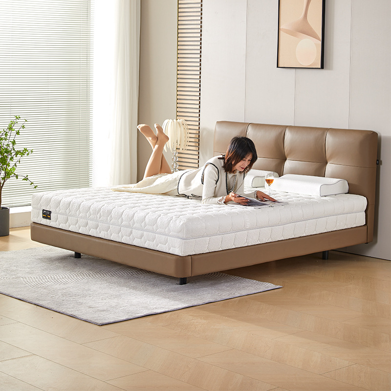 Mesilan Independent Spring Mattress Household Bedroom Fully Detached Washable Children's Ridge Protection Soft and Hard Dual-Use Simmons