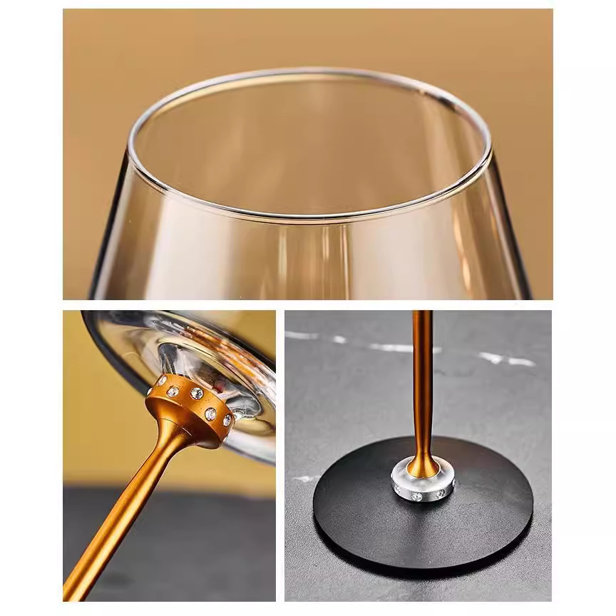 Caja de regalo de copa de vino rotación casero regalo creativo de copa de borgoña copa de cristal de copa de vino rotación