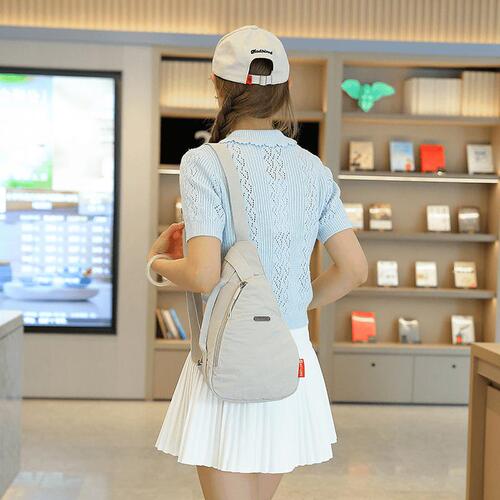 Tide brand crossbody bag for men and women, phone crossbody bag, unisex sporty waist bag, single-shoulder small backpack, trendy