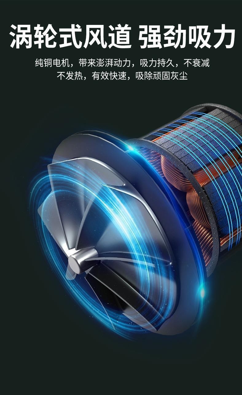 Car vacuum cleaner, handheld wireless vacuum cleaner for cars, super powerful multifunctional handheld car vacuum cleaner