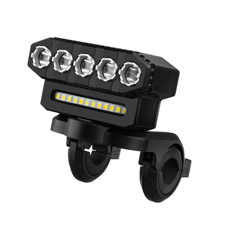 Nueva luz de la bicicleta USB recargable montaña noche Riding escolta brillante cuerno luz 500 lumen montar equipo