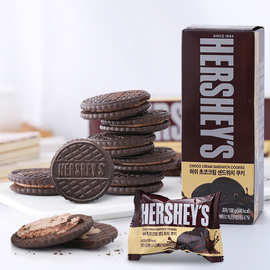 韩国进口好.时巧克力香草味夹心饼干75g办公室休闲小零食