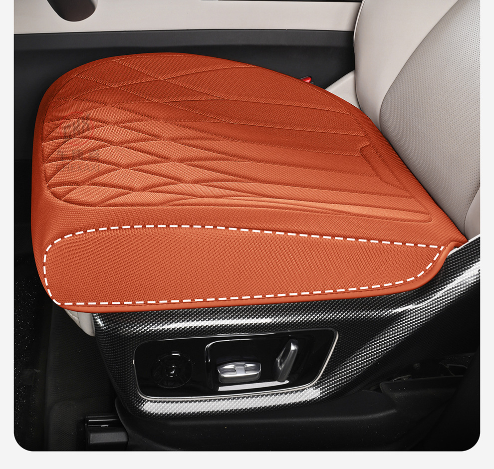 Car Seat Cushion, Suitable for All Seasons, Seaweed Fiber Seat Cushion, Latex Cotton Seat Cover, Summer Comfort, Non-Slip, Breathable Seat Cushion