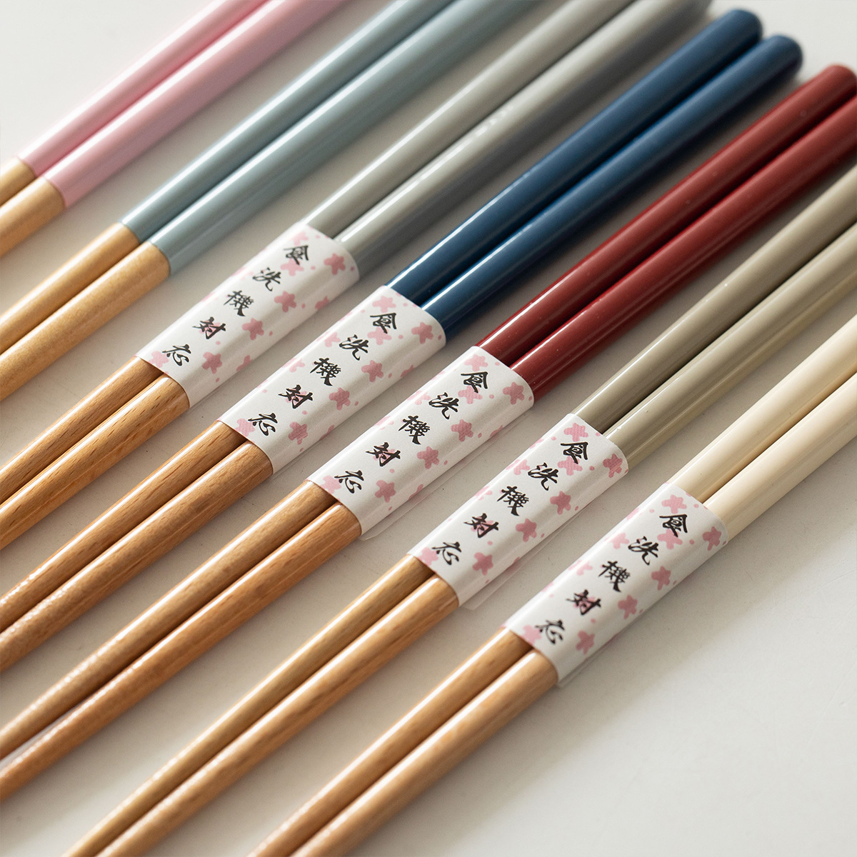 Japanese Imported Tanaka Chopsticks Natural Solid Wood Chopsticks High Temperature Resistant Dishwasher Non-Slip Chopsticks Ins Colorful Wooden Chopsticks