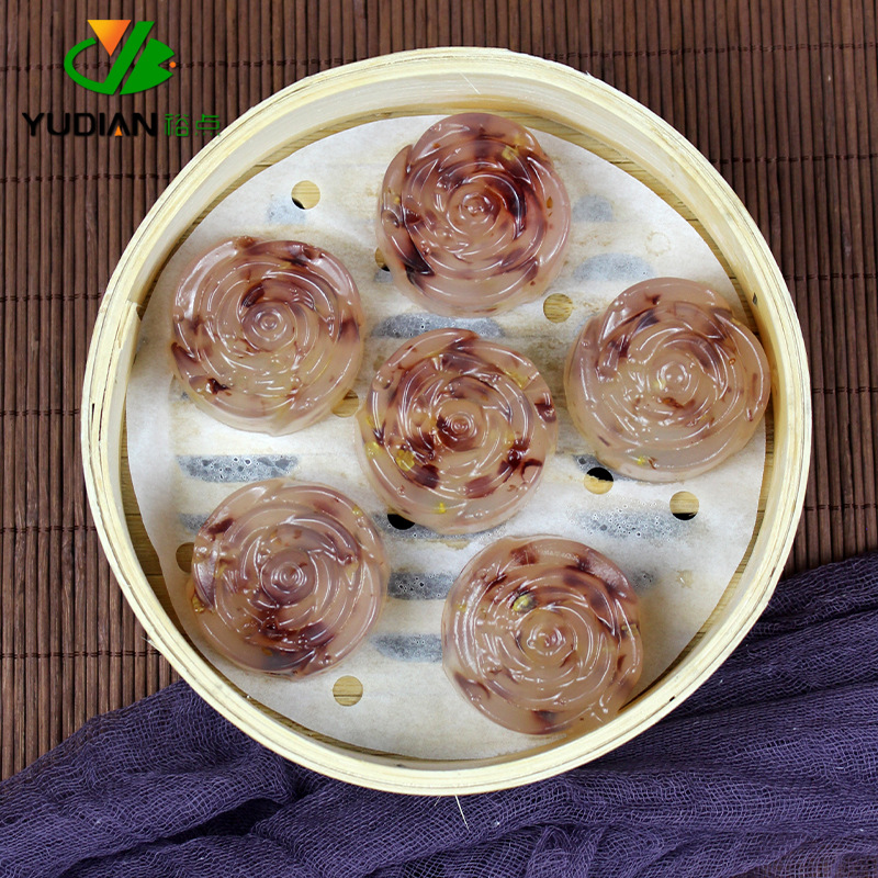 Blueberry Osmanthus Cake, Guangdong Style Morning Tea, Hong Kong Style Dim Sum Pastry, Frozen Quick Meal, Semi-Finished Food, 12 Pieces